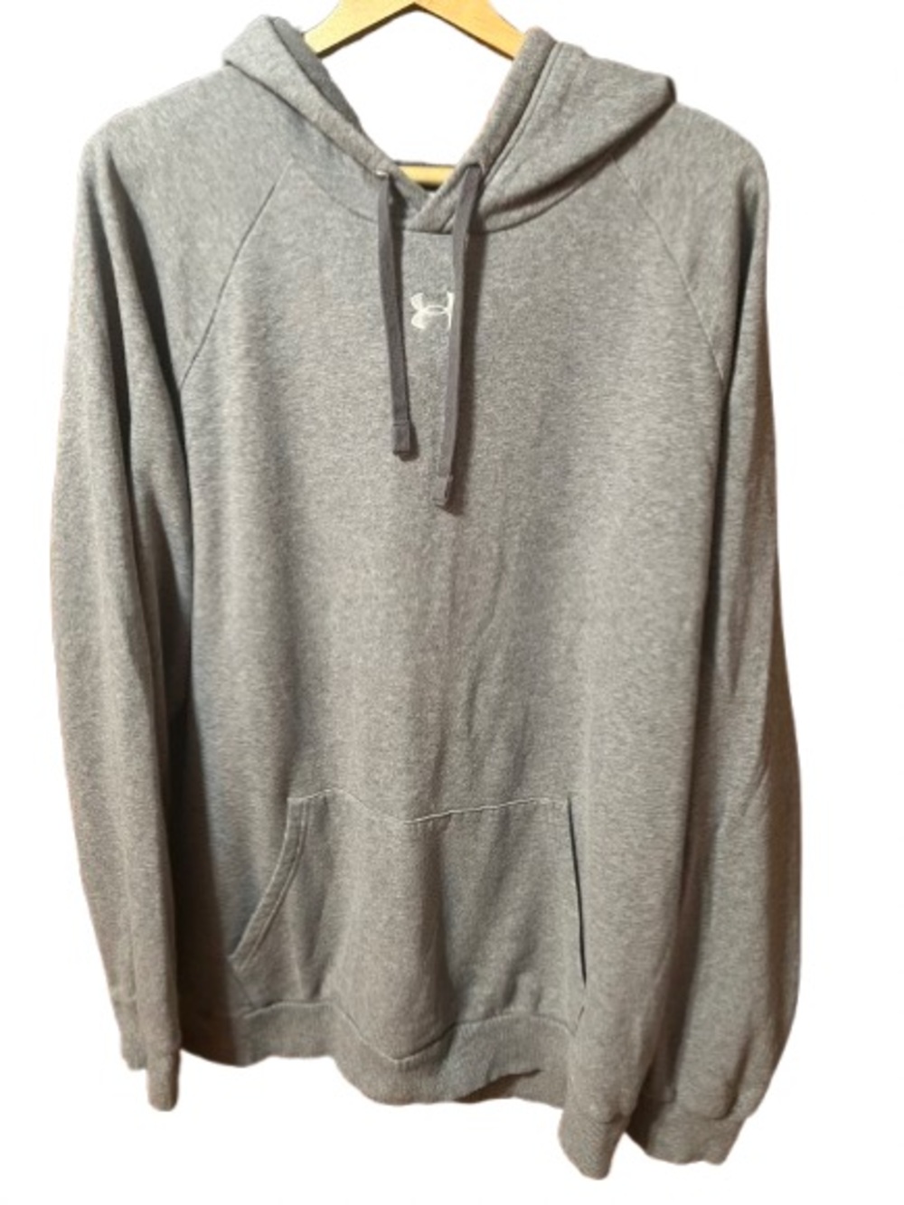 Under Armour Men's Heather Gray Hooded Pullover Hoodie Sweatshirt Size 2XLT
